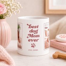 Best Dog Mom Ever | Custom Photo Blush Pink