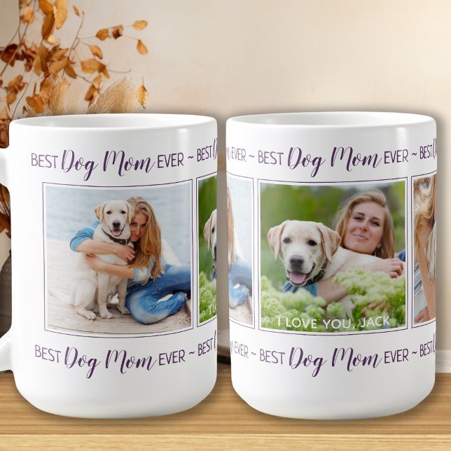 Best Dog Mom Ever Custom Photo Coffee Mug (Creator Uploaded)
