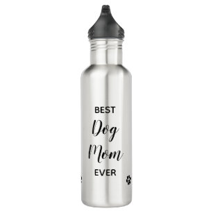 Best Dog Mom Ever - Custom Photo Cute Dog Mom Stainless Steel Water Bottle