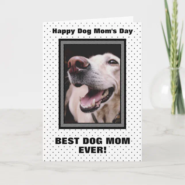 Best Dog Mom Ever Custom Photo Mother’s Day Card | Zazzle