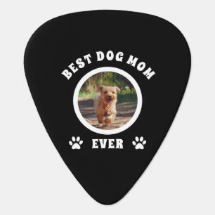 Best Dog Mom Ever Custom Photo Personalized Guitar Pick