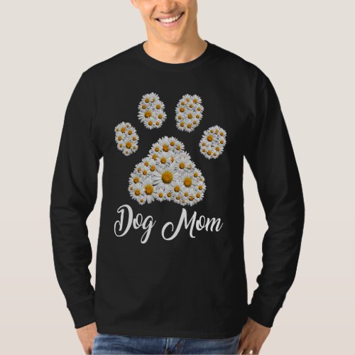 Best Dog Mom Ever Daisy Dog Paw Mothers Day T_Shirt
