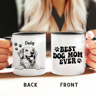 Best Dog Mom Ever Golden Retriever Personalized Mug