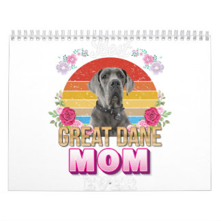 best dog mom ever great dane floral lover mor day calendar