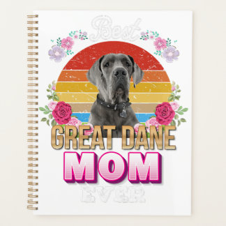 best dog mom ever great dane floral lover mor day planner