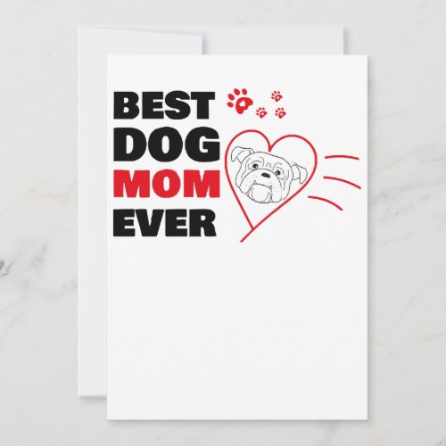 Best dog mom ever invitation