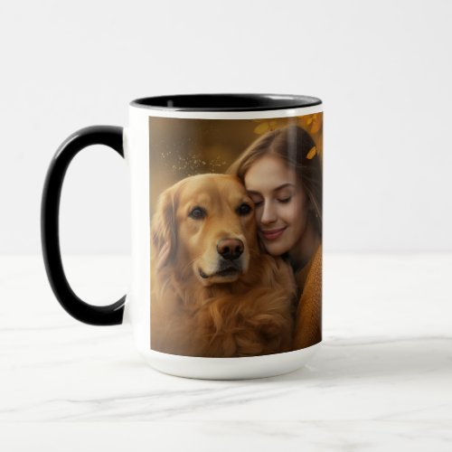 Best Dog Mom Ever Modern Custom Photo coffee Mug