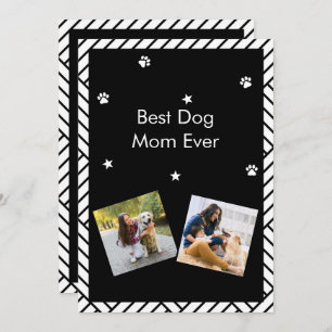 Best Dog Mom ever Mother's day greeting card