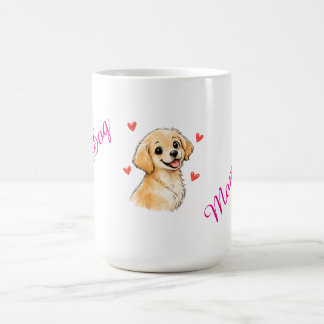 Best Dog Mom Ever Mug – Cute Golden Retriever Pupp