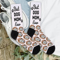 Best Dog Mom Ever Personalized Pattern Pet Photo