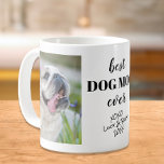 Best Dog Mom Ever Personalized Photos Coffee Mug<br><div class="desc">Celebrate the best dog mom ever with this personalized mug. You can easily add two photos of your dog(s),  name(s) and year.</div>