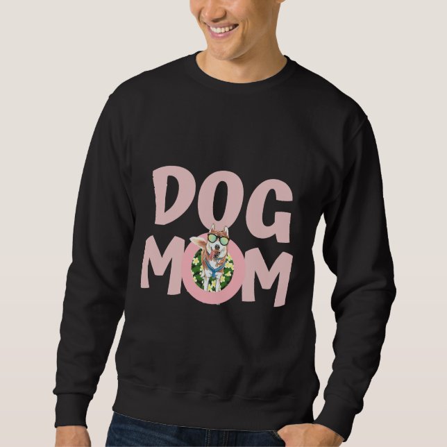 Best Dog Mom Ever Siberian Husky Sweatshirt (Front)