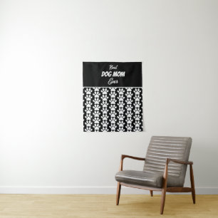 BEST DOG MOM EVER  TAPESTRY