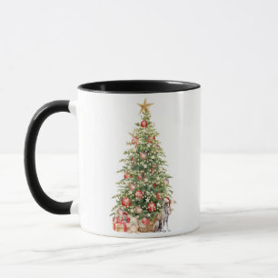 Best Dog Mom Ever Watercolor Christmas Greyhound Mug