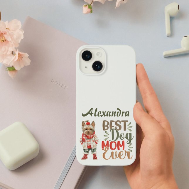 Best Dog Mom Ever Yorkie Custom Case-Mate iPhone Case (Creator Uploaded)