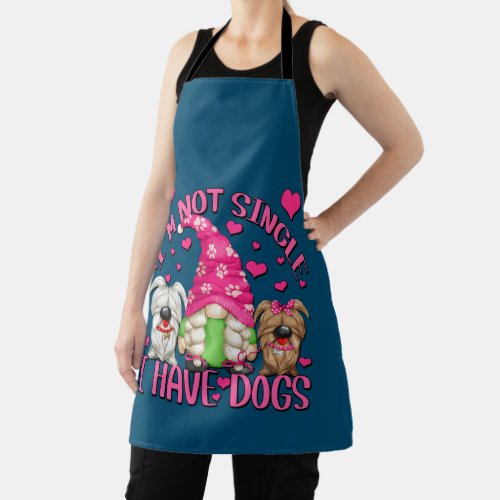 Best Dog Mom Gnome Funny Dog Saying For Women Apron