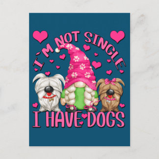 Best Dog Mom Gnome Funny Dog Saying For Women Postcard