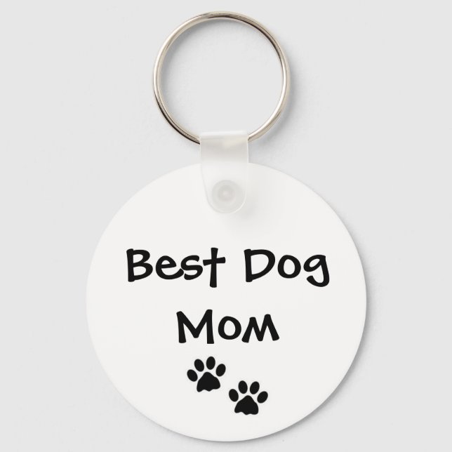 Best Dog Mom Keychain (Front)