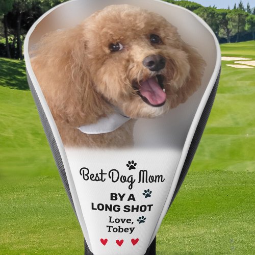 Best Dog Mom Long Shot Photo Name Custom Golfer Golf Head Cover