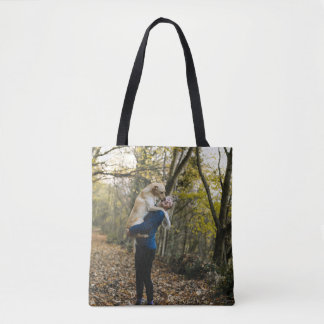 Best Dog Mom Personalized Dog Photo Tote Bag