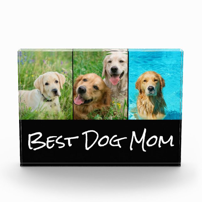 Best Dog Mom Photo Block (Front)
