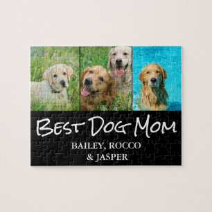 Best Dog Mom Photo Jigsaw Puzzle