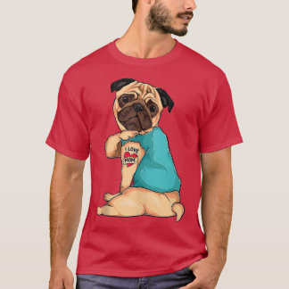 Best Dog Mom Pug Dad Cute Funny Birthday Workout G T-Shirt