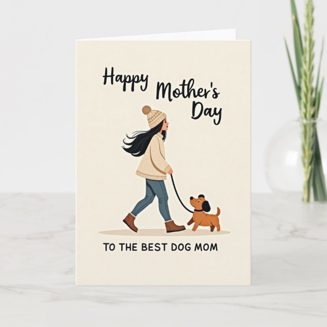 Best Dog Mom Sketch Card (Front)