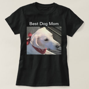 Best Dog Mom White Labrador Retriever Mix Black T-Shirt