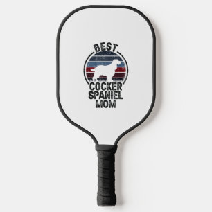 Best Dog Mother Mom - Vintage Cocker Spaniel  Pickleball Paddle