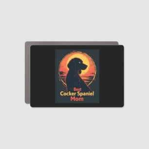 Best Dog Mother Mom - Vintage Cocker Spaniel T-Shi Car Magnet