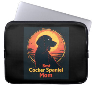Best Dog Mother Mom - Vintage Cocker Spaniel T-Shi Laptop Sleeve