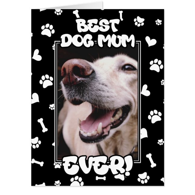 Best Dog Mum Big Mother's Day Card (Front)