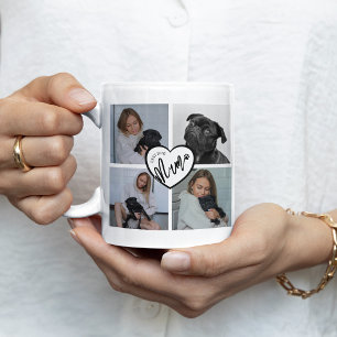 Best Dog Mum Photo Collage Coffee Mug