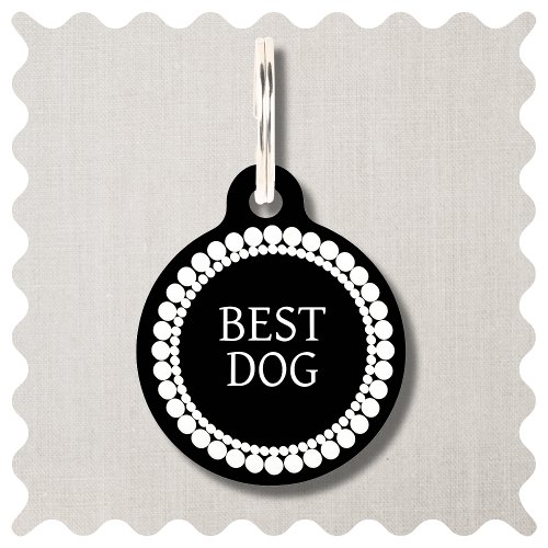 Best Dog of Honor Wedding Pet ID Tag