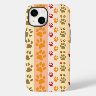 Best Dog Paw Print Pets Pattern iPhone 14 Case