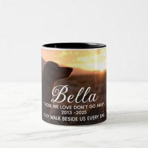 Best Dog Pet Loss Memorial Two-Tone Coffee Mug
