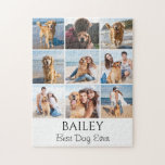 Best Dog Photo Collage Personalized  Jigsaw Puzzle<br><div class="desc">Celebrate your furry best friend with this personalized dog 9 photo collage puzzle! Upload your favorite photo of your pup, personalize with name and create a heartwarming keepsake that’s both fun and meaningful. Whether it’s a playful puppy or a senior sweetheart, this custom puzzle makes a thoughtful gift for dog...</div>