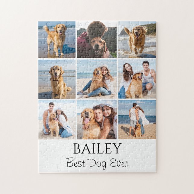 Best Dog Photo Collage Personalized  Jigsaw Puzzle (Vertical)