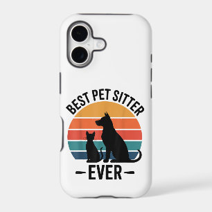 Best Dog Sitter Ever Funny Pet Care Gift Men Women iPhone 17 Case