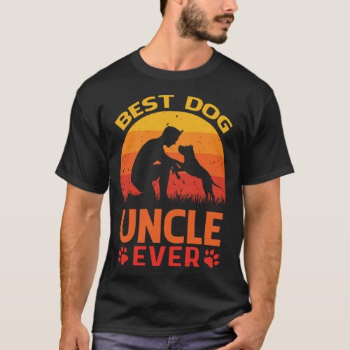 Best Dog UNCLE Ever Vintage T_Shirt