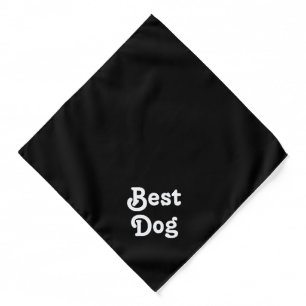 Best dog wedding dog ring bearer black custom bandana