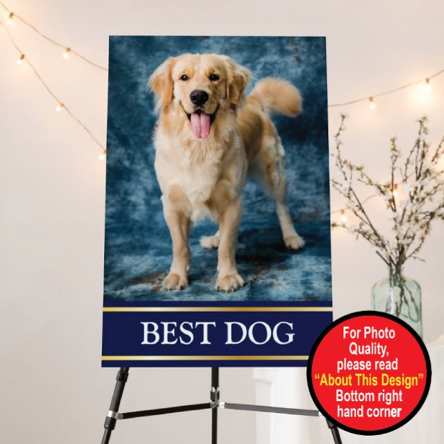 Best Dog Wedding Foam Board Welcome Sign (Creator Uploaded)