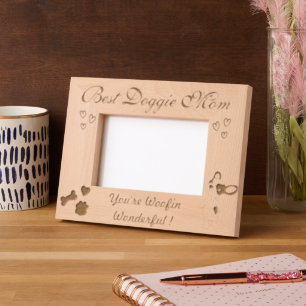 Best Doggie Mom Engraved Frames