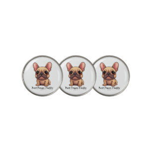 Best Doggy Daddy French Bulldog Pet Dog Animal Golf Ball Marker
