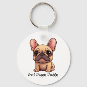 Best Doggy Daddy French Bulldog Pet Dog Animal Keychain
