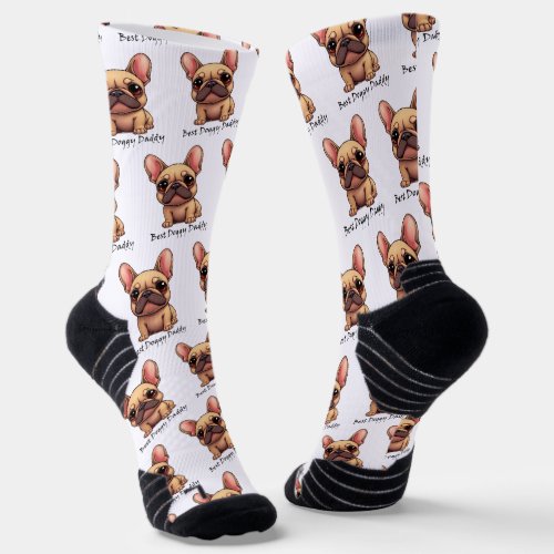 Best Doggy Daddy Frenchie French Bulldog Dog Pet  Socks
