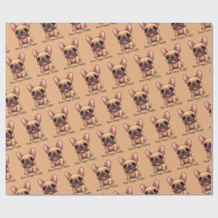 Best Doggy Daddy Frenchie French Bulldog Dog Pet  Wrapping Paper