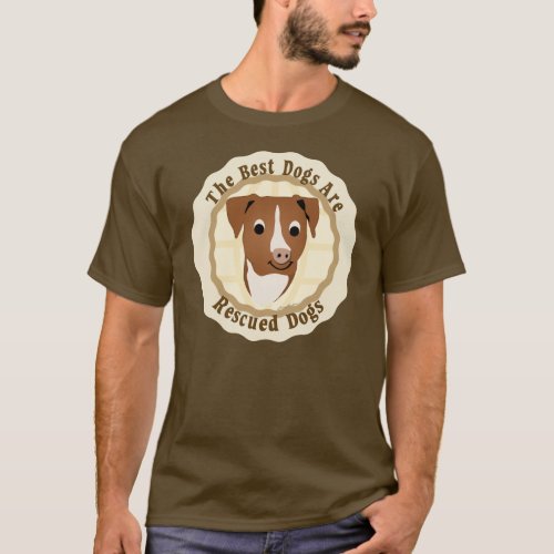Best Dogs Are Rescued Pit Bull T_Shirt