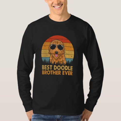 Best Doodle Brother Ever Goldendoodle Dog  Boys Ki T_Shirt